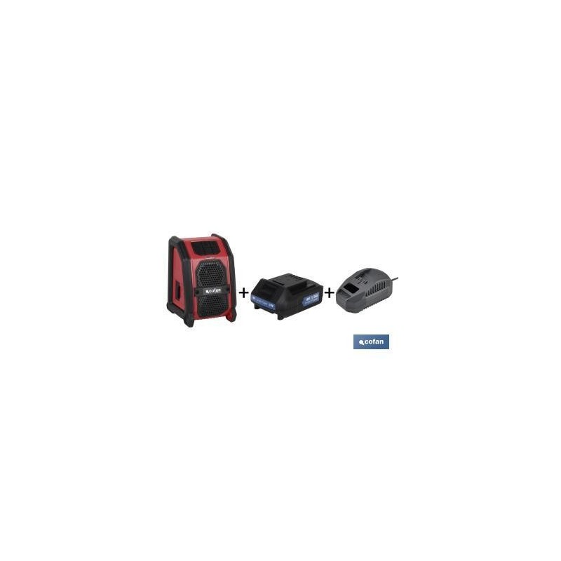 Pack Altavoz Bluetooth + Batería 1.5Ah + Cargador