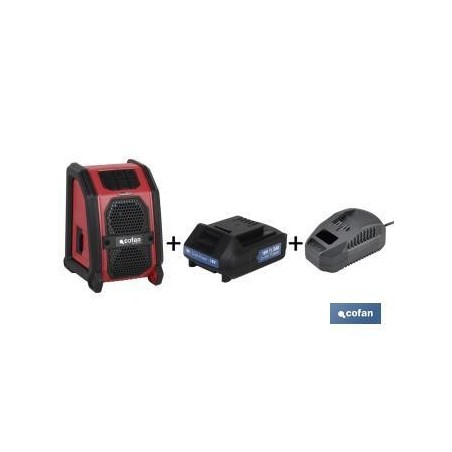 Pack Altavoz Bluetooth + Batería 1.5Ah + Cargador